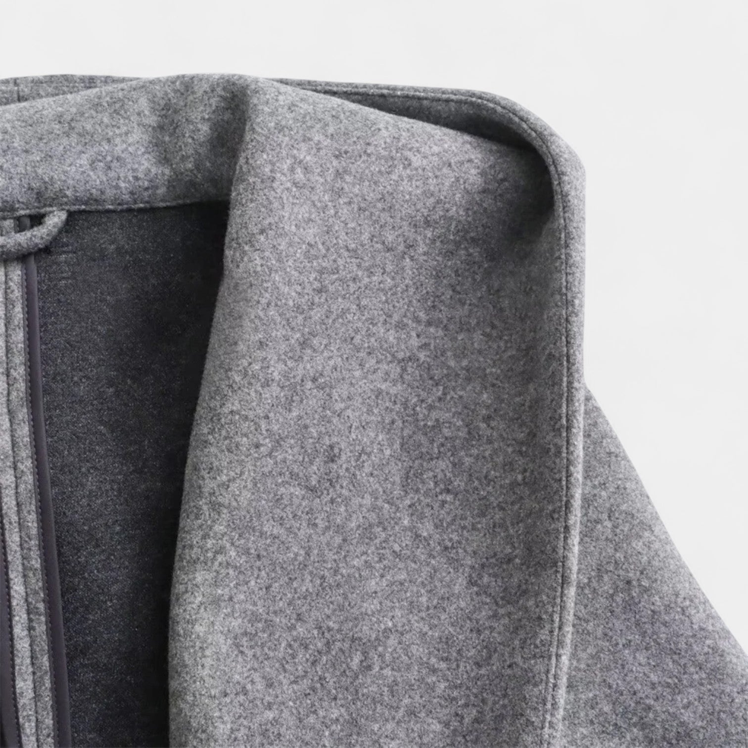 Noir | Women’s Hooded Long Coat - Belted-Jackets-Noir-Noir