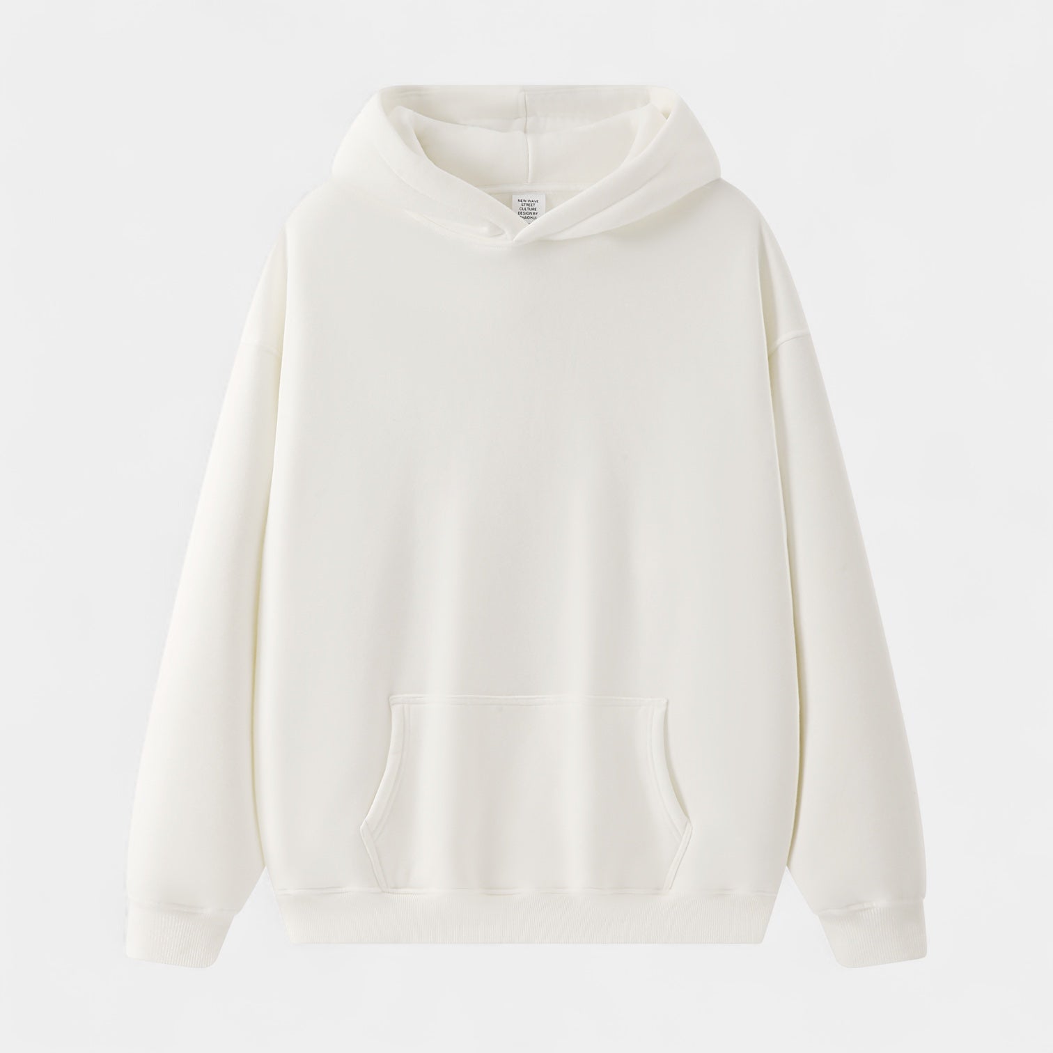Noir | Men's Essential Hoodie-Noir-White-XS-Noir