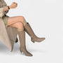 Noir | Women's Leather Knee High Boots-Noir-Noir
