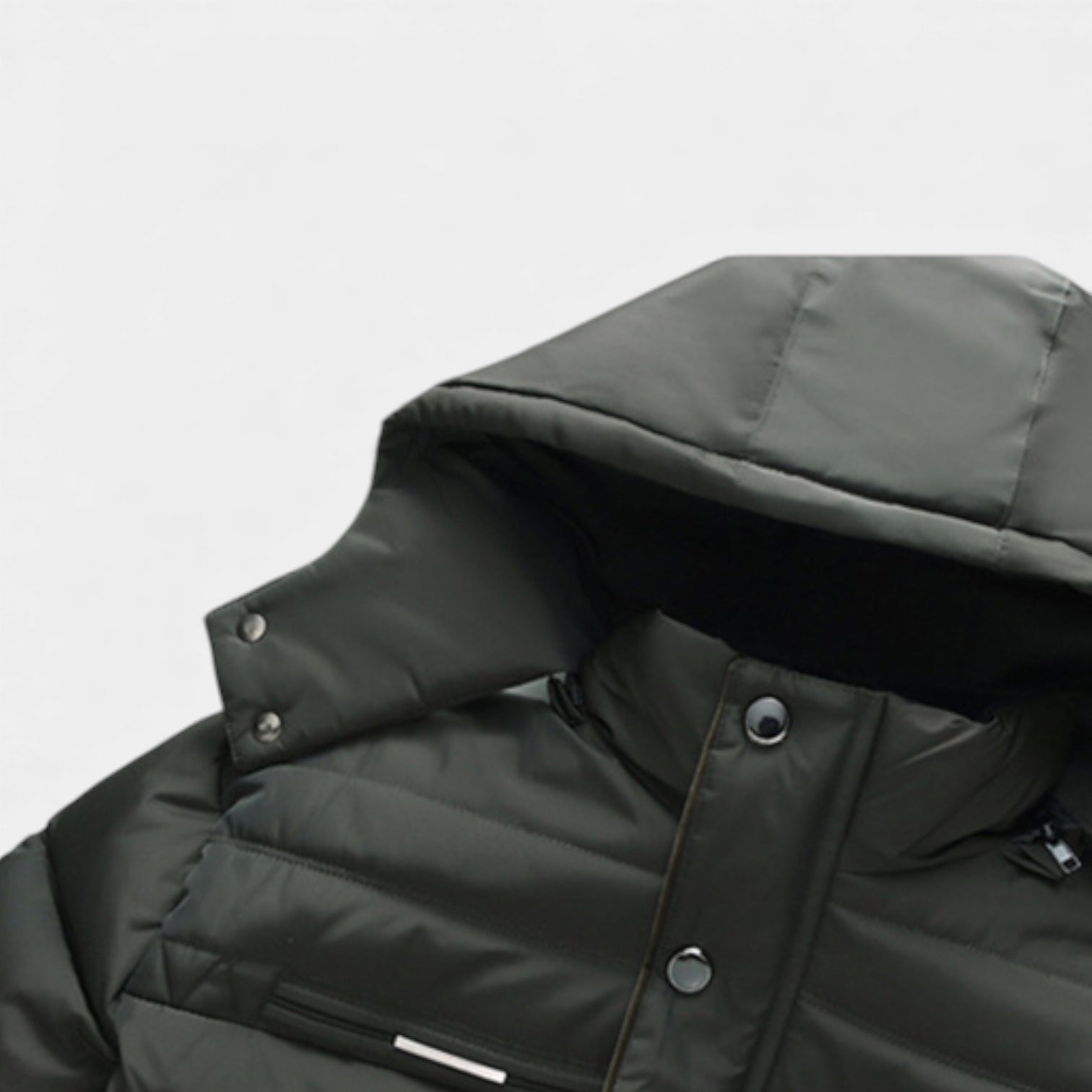 Men's Longline Winter Puffer Coat - Fleece Lining