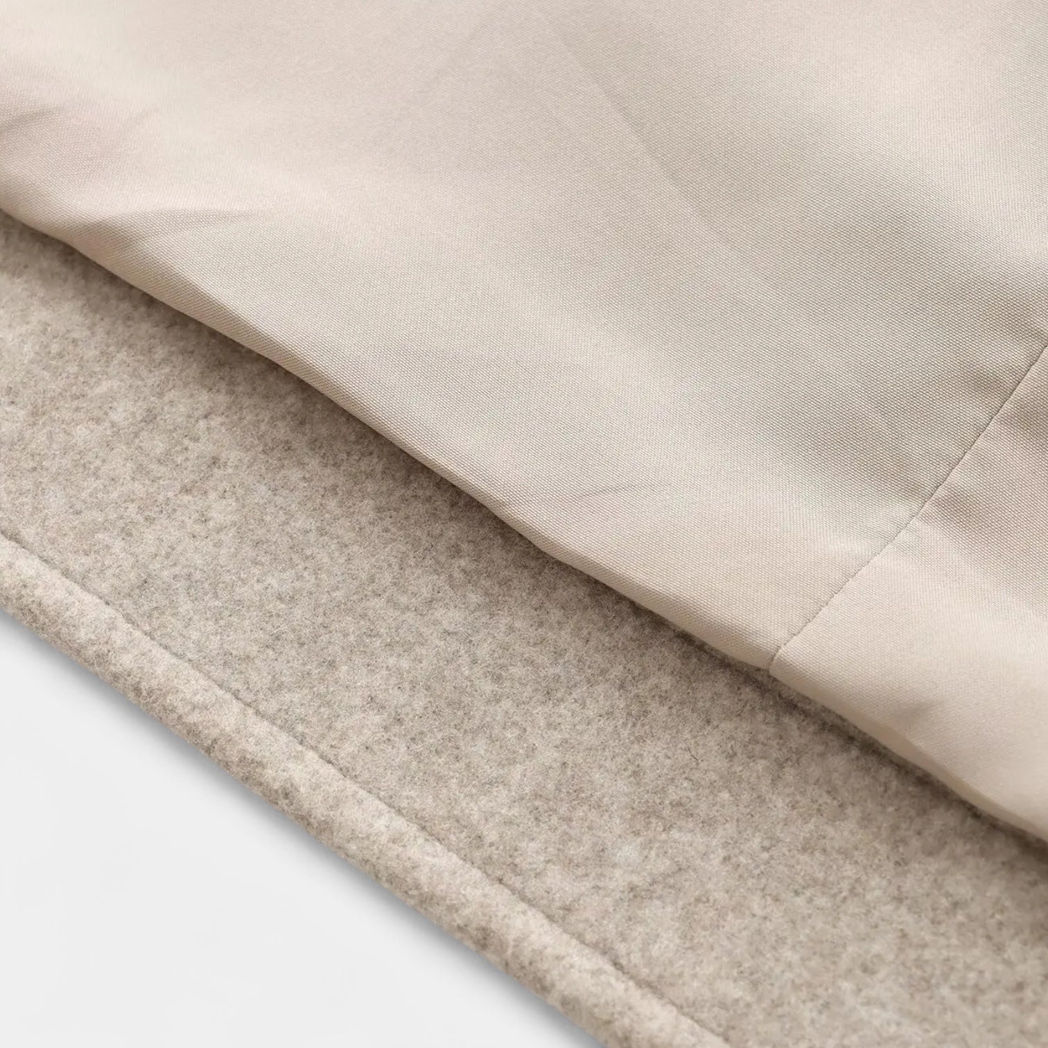 Women’s Wool-Blend Short Zip-Up Jacket - Shirt Collar