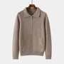 Noir | Men's Pure Cashmere Zipper - Cardigan-Noir-Noir