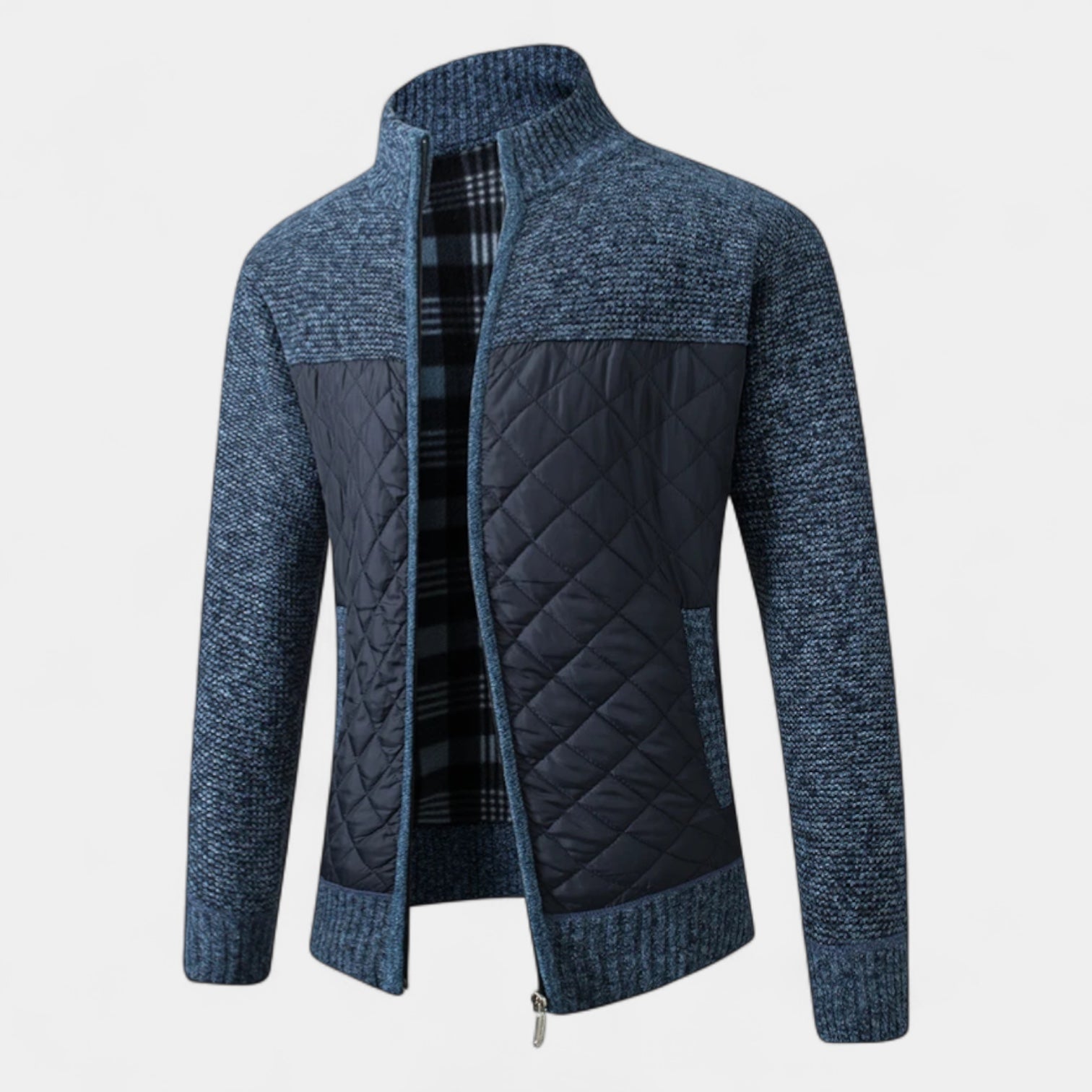 Noir | Men’s Quilted Bomber Jacket