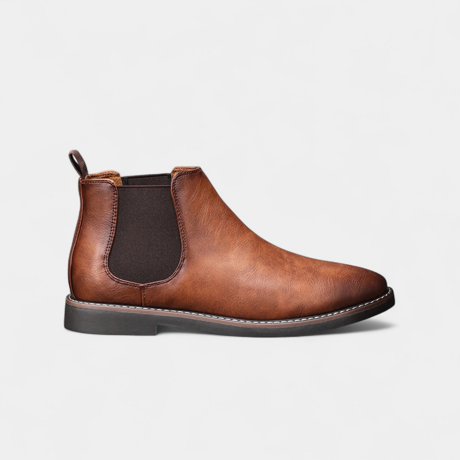 Noir | Men's High Chelsea Leather Boots