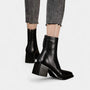 Noir | Women’s Leather Ankle Boots-Noir-Noir