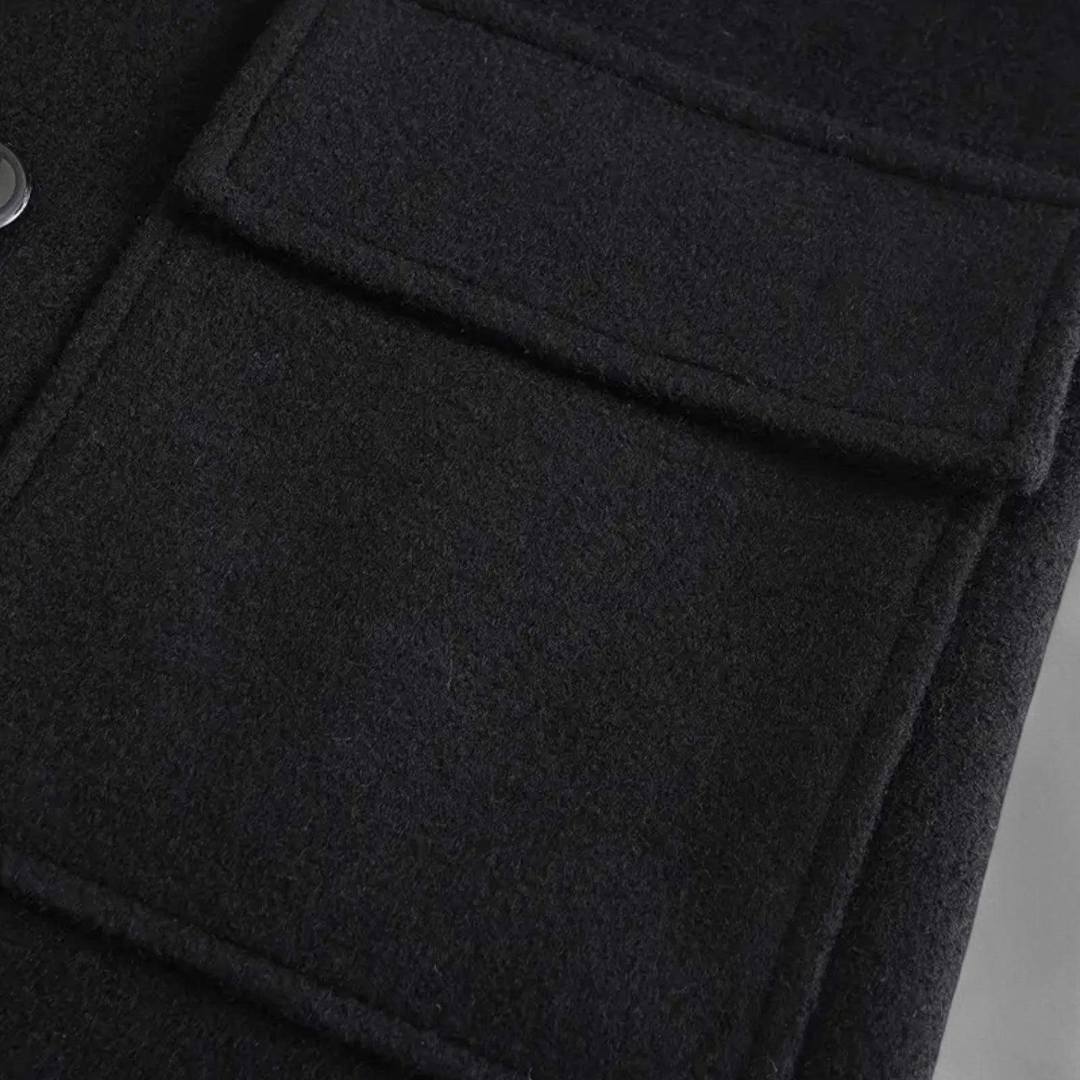 Men’s Wool Trench Overcoat – Double-Breasted Winter Coat