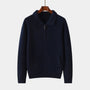 Noir | Men's Pure Cashmere Zipper - Cardigan-Noir-Noir
