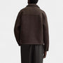Noir | Men’s Textured Wool Overshirt-Noir-Noir