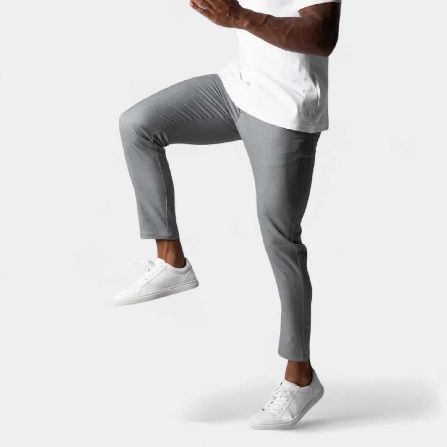 Noir | Men’s Stretch Smart Trousers-Noir-Noir