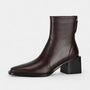 Noir | Women’s Leather Ankle Boots-Noir-Brown-36-Noir