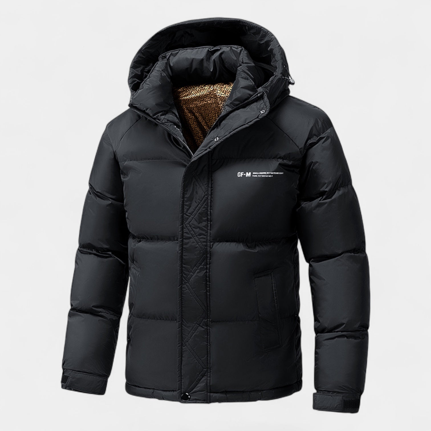 Noir | Men's Waterproof Puffer Jacket-Noir-Noir