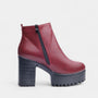 Noir | Women's Block Heel Ankle Boots-Boots-Noir-Noir