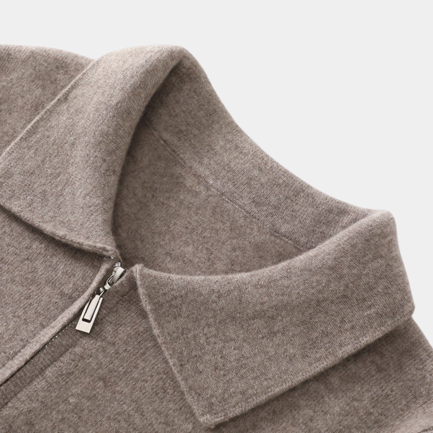 Noir | Men's Pure Cashmere Zipper - Cardigan-Noir-Noir