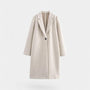 Noir | Women’s Classy Long Coat - Cashmere-Jackets-Noir-Beige-S-Noir