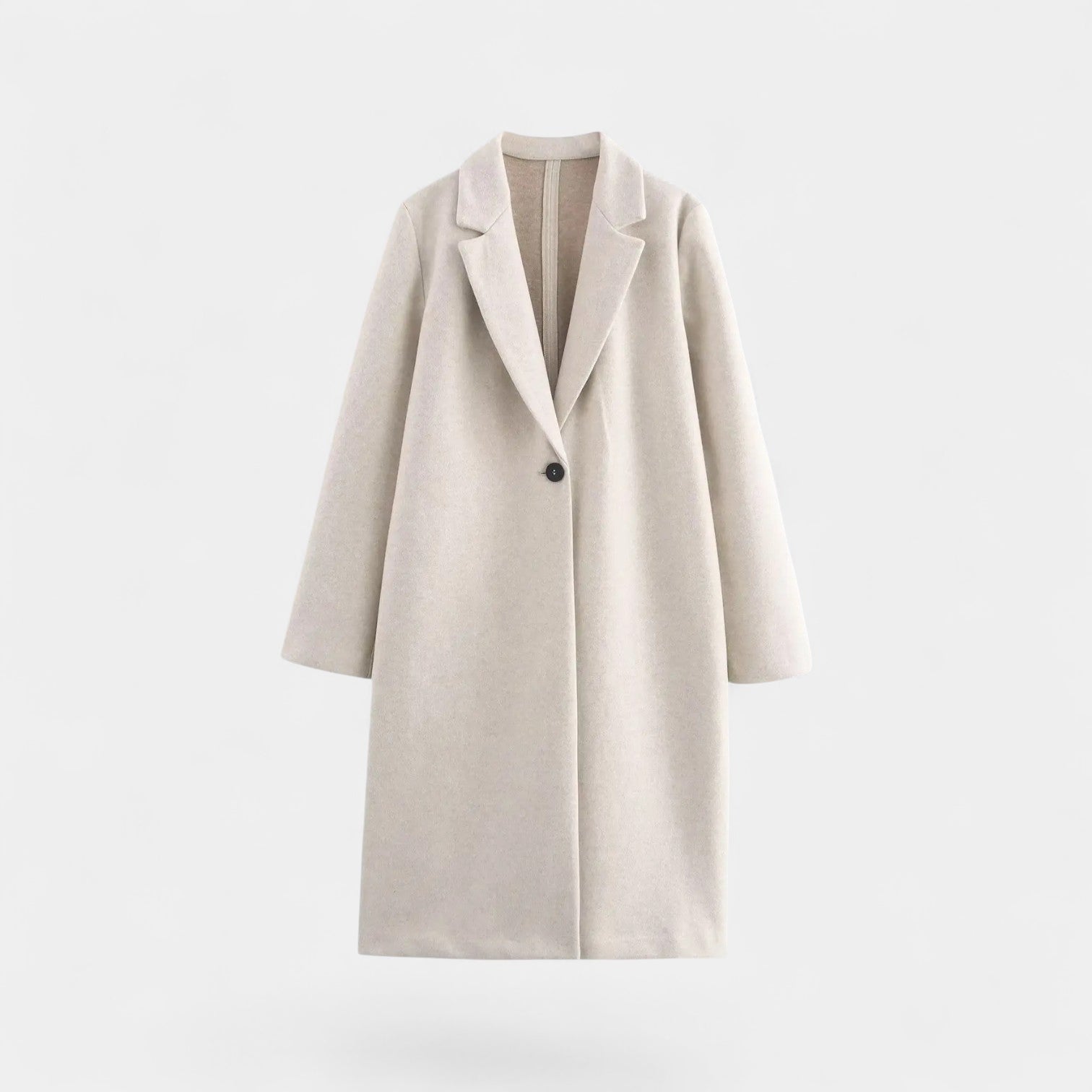 Noir | Women’s Classy Long Coat - Cashmere
