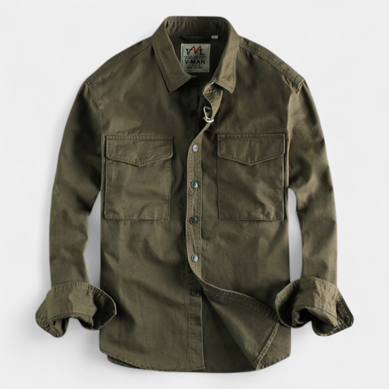 Noir | Men’s Cotton Utility Overshirt