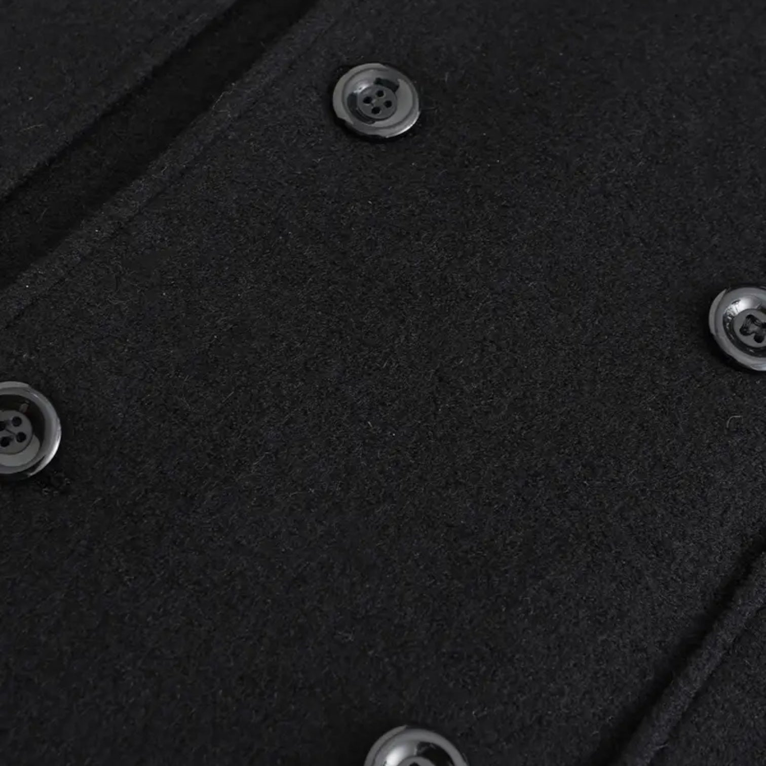 Men’s Wool Trench Overcoat – Double-Breasted Winter Coat