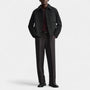 Noir | Men’s Textured Wool Overshirt-Noir-Noir