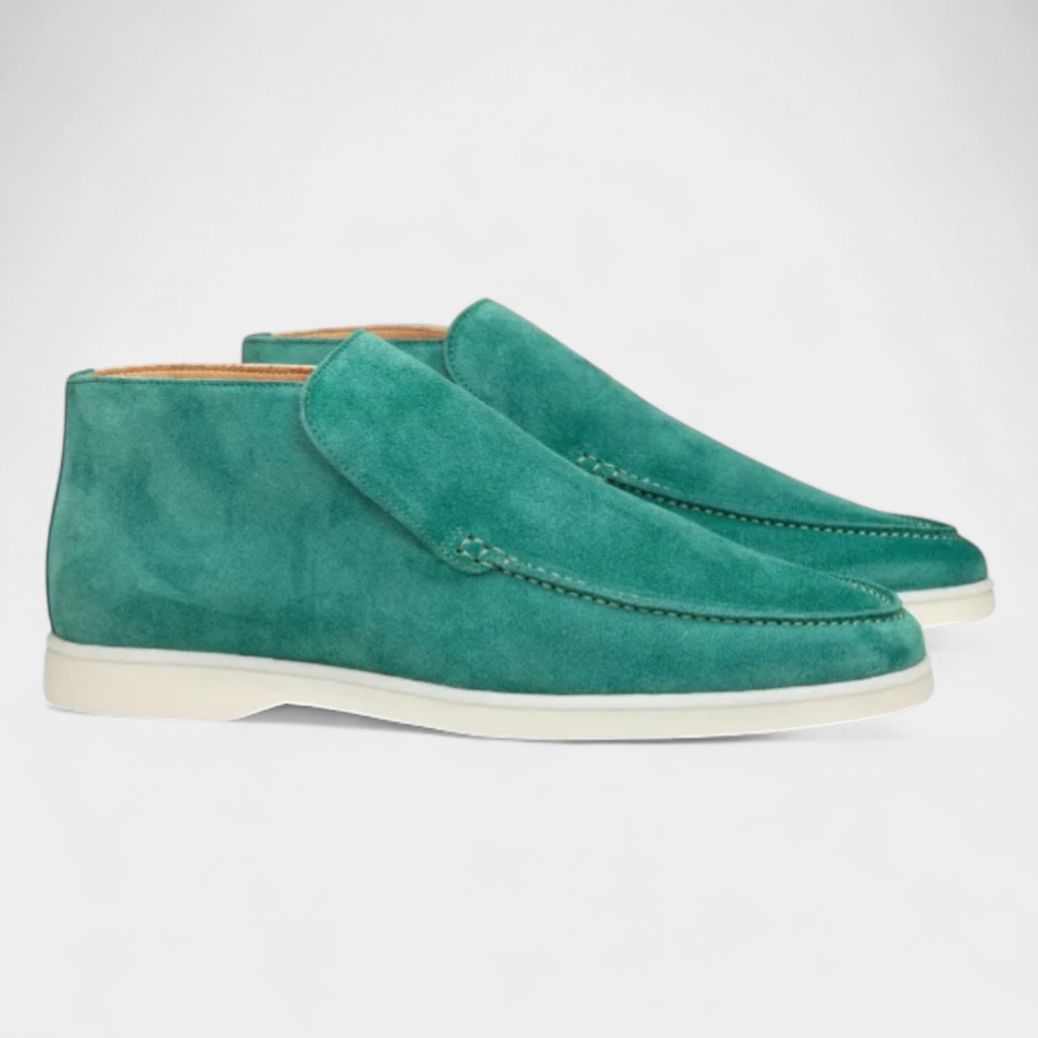 Noir | Suede Slip-On Loafers - High Top