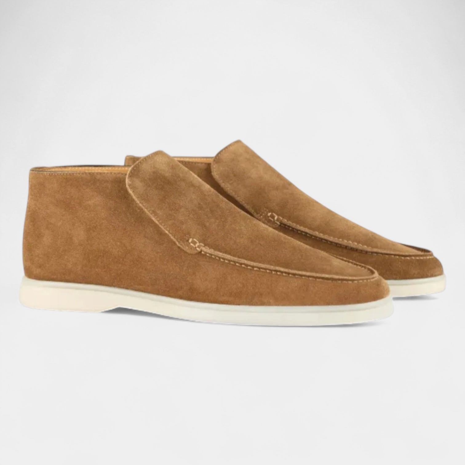 Noir | Suede Slip-On Loafers - High Top