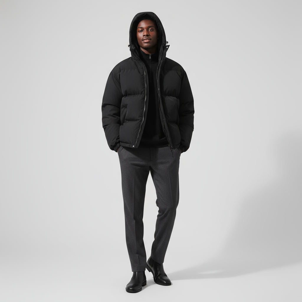 Men’s Quilted Puffer Winter Jacket