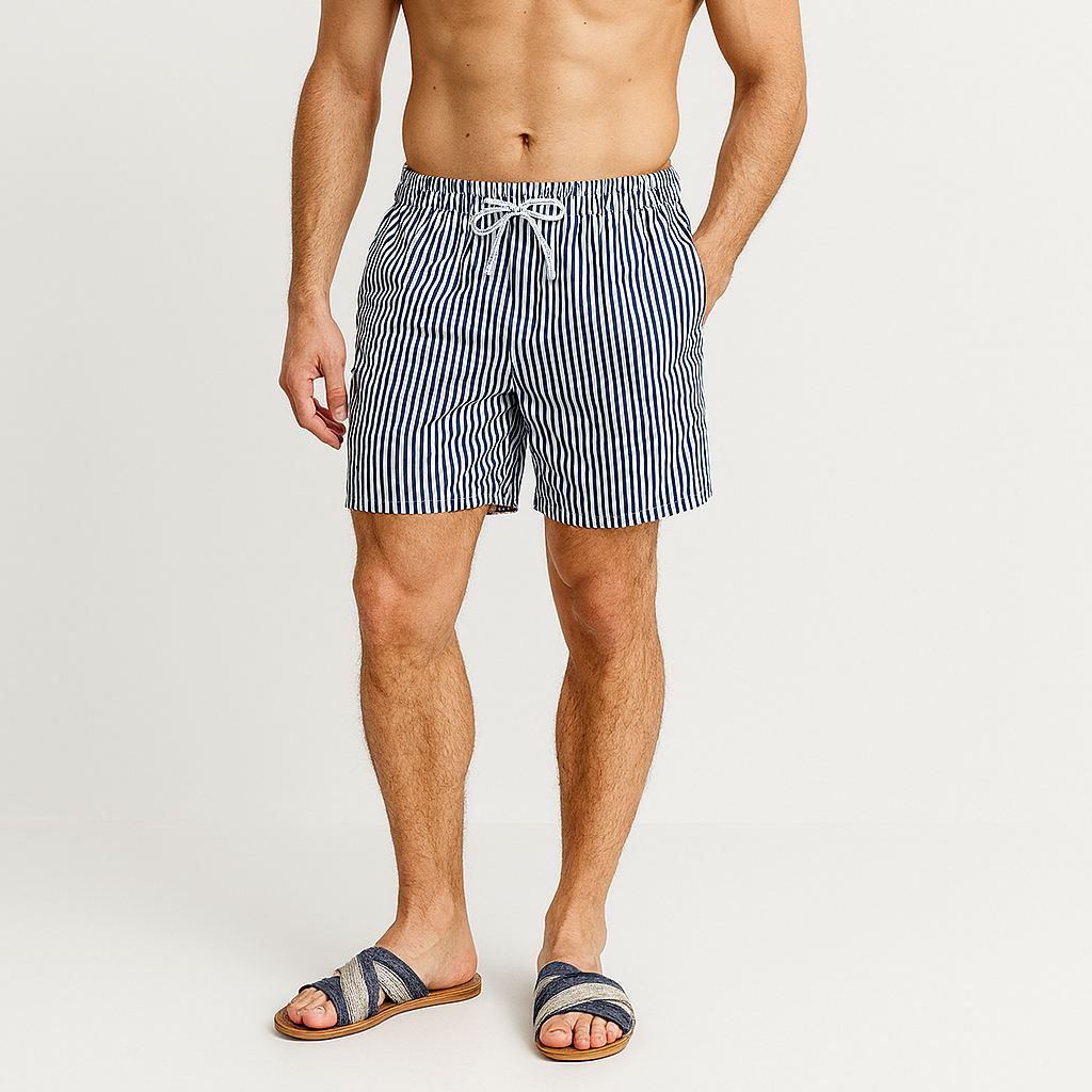 Noir | Men's Beach Slippers - Quick-Drying Summer Sandals