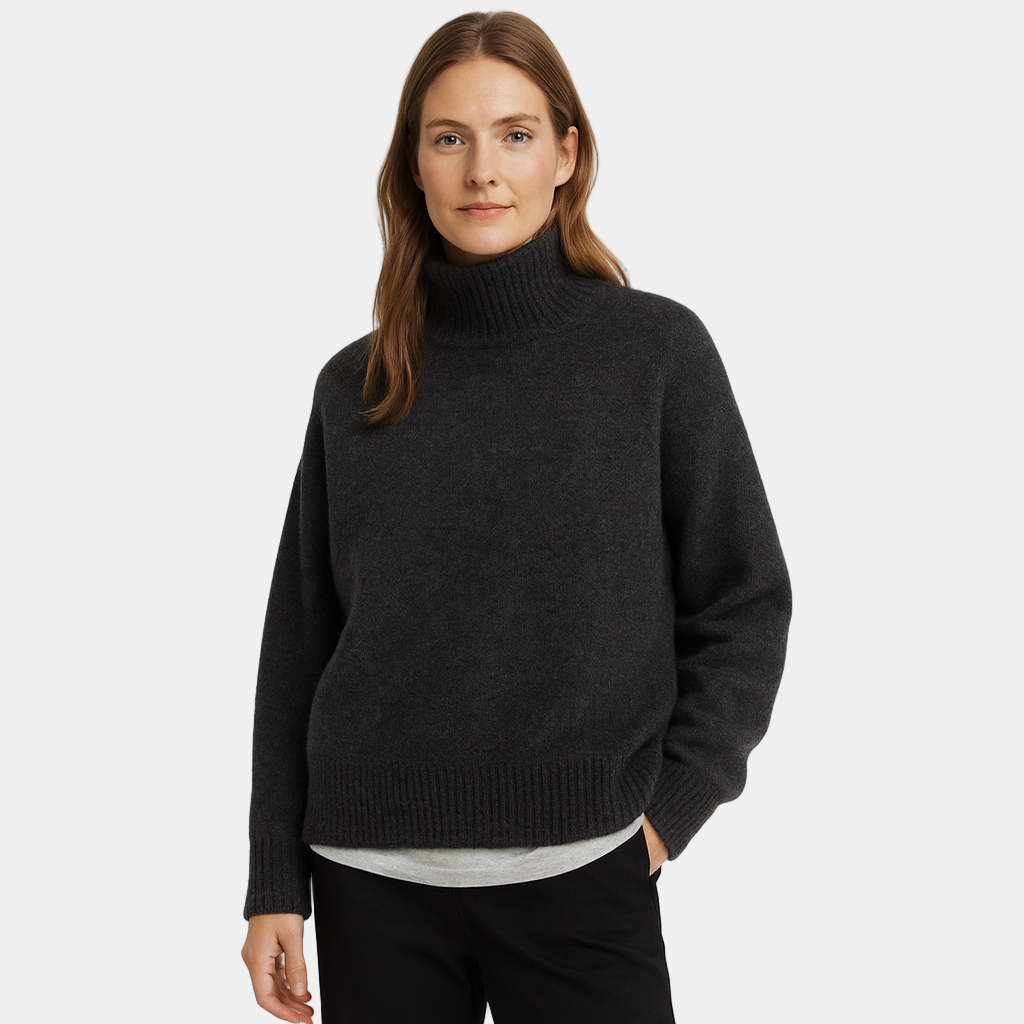 Women’s Wool Turtleneck Jumper - Soft Knit