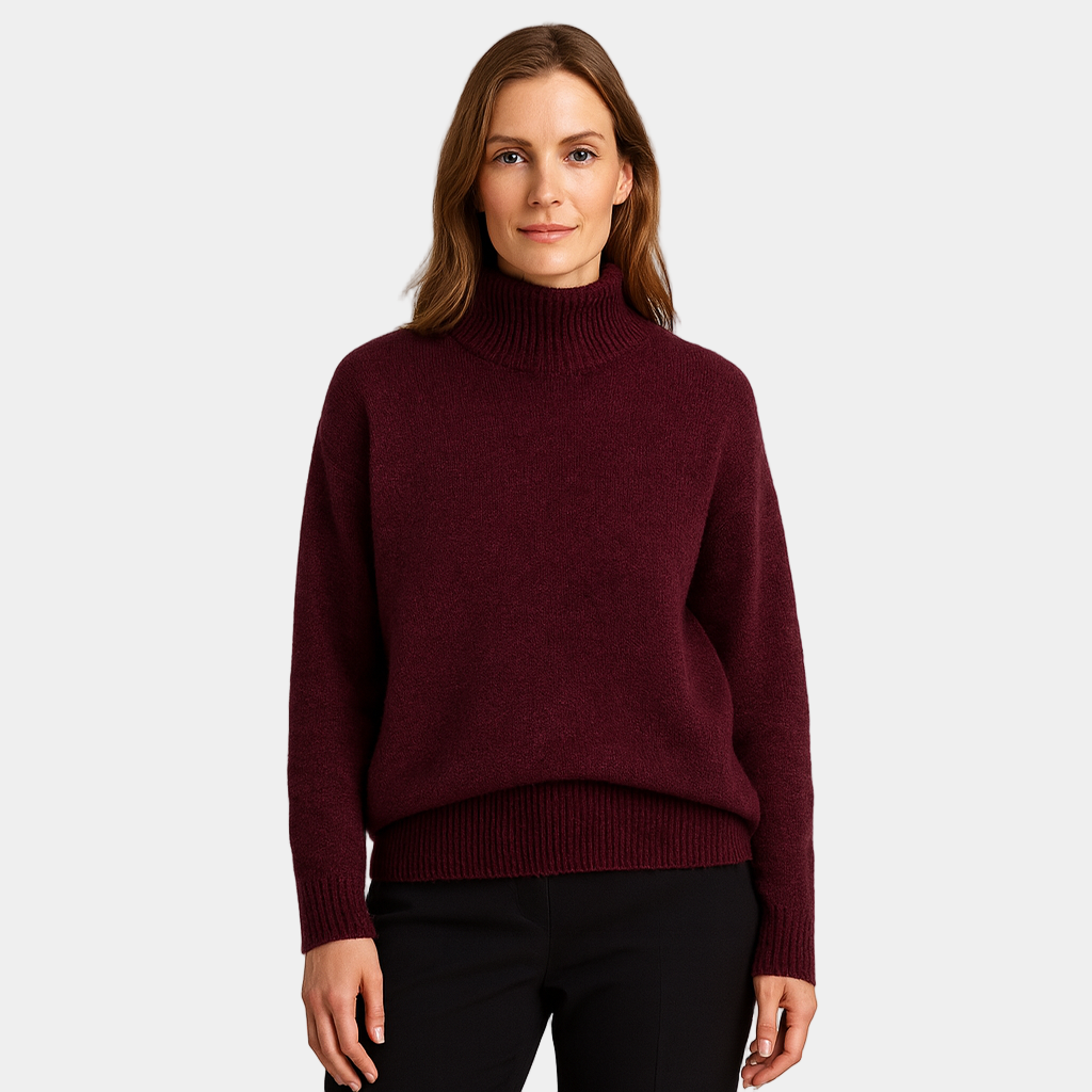 Women’s Wool Turtleneck Jumper - Soft Knit