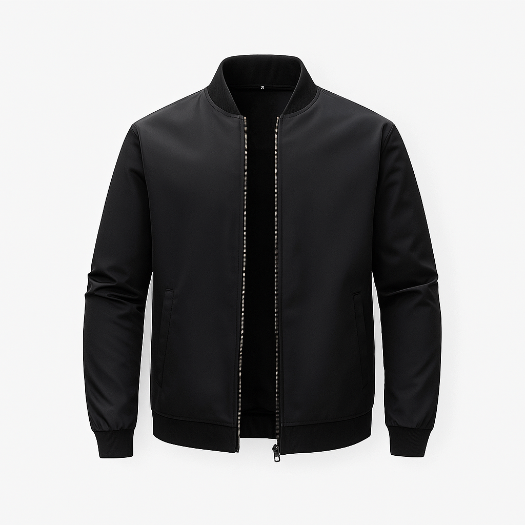 Noir | Men's Lightweight Bomber Jacket - Business Fit
