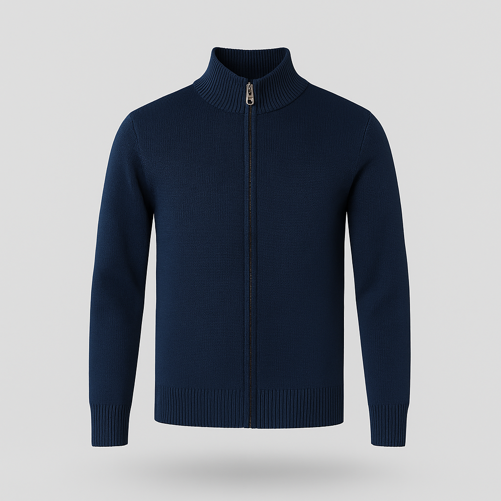 Noir | Men’s Zip Jumper - Cotton Jacket