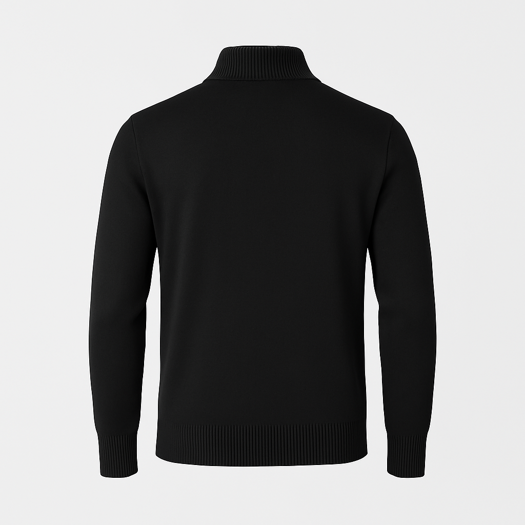 Noir | Men’s Zip Jumper - Cotton Jacket