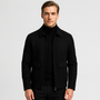 Noir | Men's Pure Cashmere Zip Jacket-Noir-Black-XS-Noir