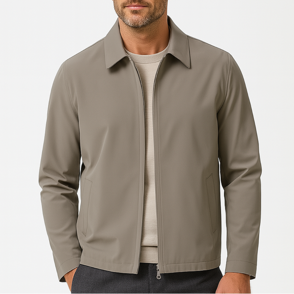 Noir | Men’s Business Bomber - Polo Jacket-Noir-Khaki-XS-Noir