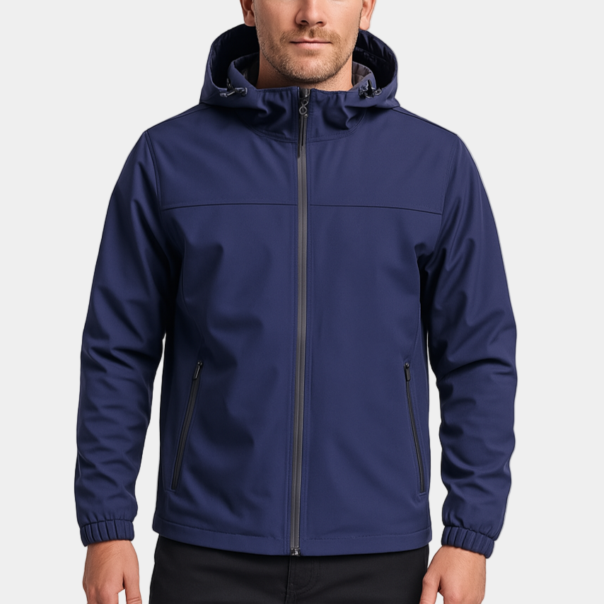 Noir | Men’s Waterproof Windbreaker Jacket-Noir-Navy Blue-S-Noir
