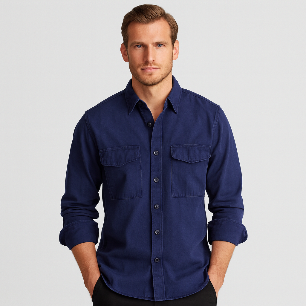 Noir | Men’s Cotton Utility Overshirt