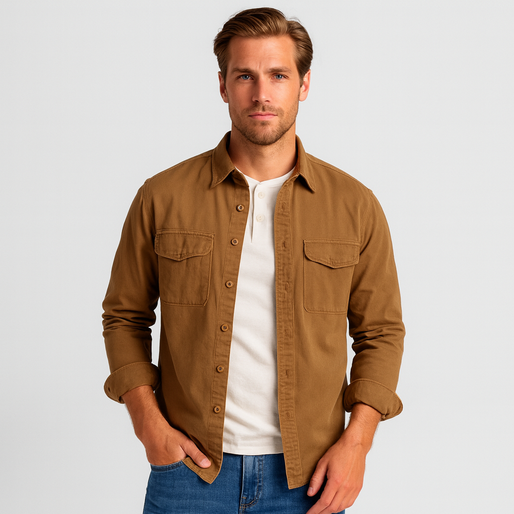 Noir | Men’s Cotton Utility Overshirt