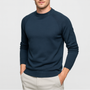 Noir | Men's Merino Mock Neck Jumper-Noir-Navy Blue-S-Noir