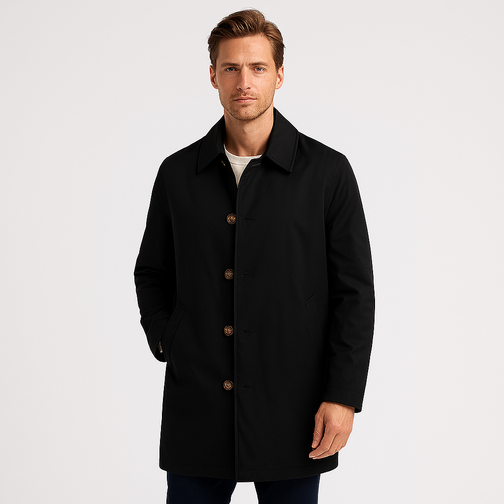 Noir | Men’s Waterproof Trench Coat-Noir-Black-S-Noir