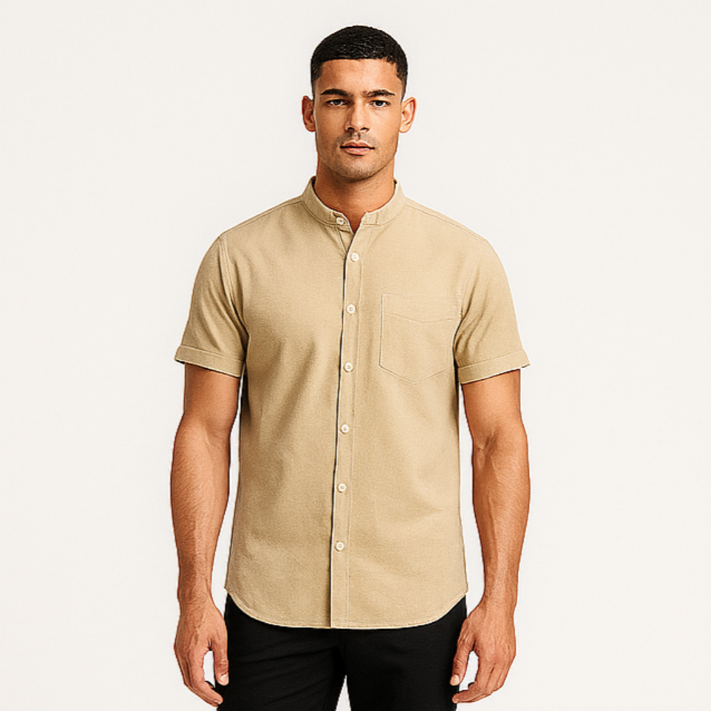 Noir | Men's Linen T-shirt - Lightweight Summer Shirt