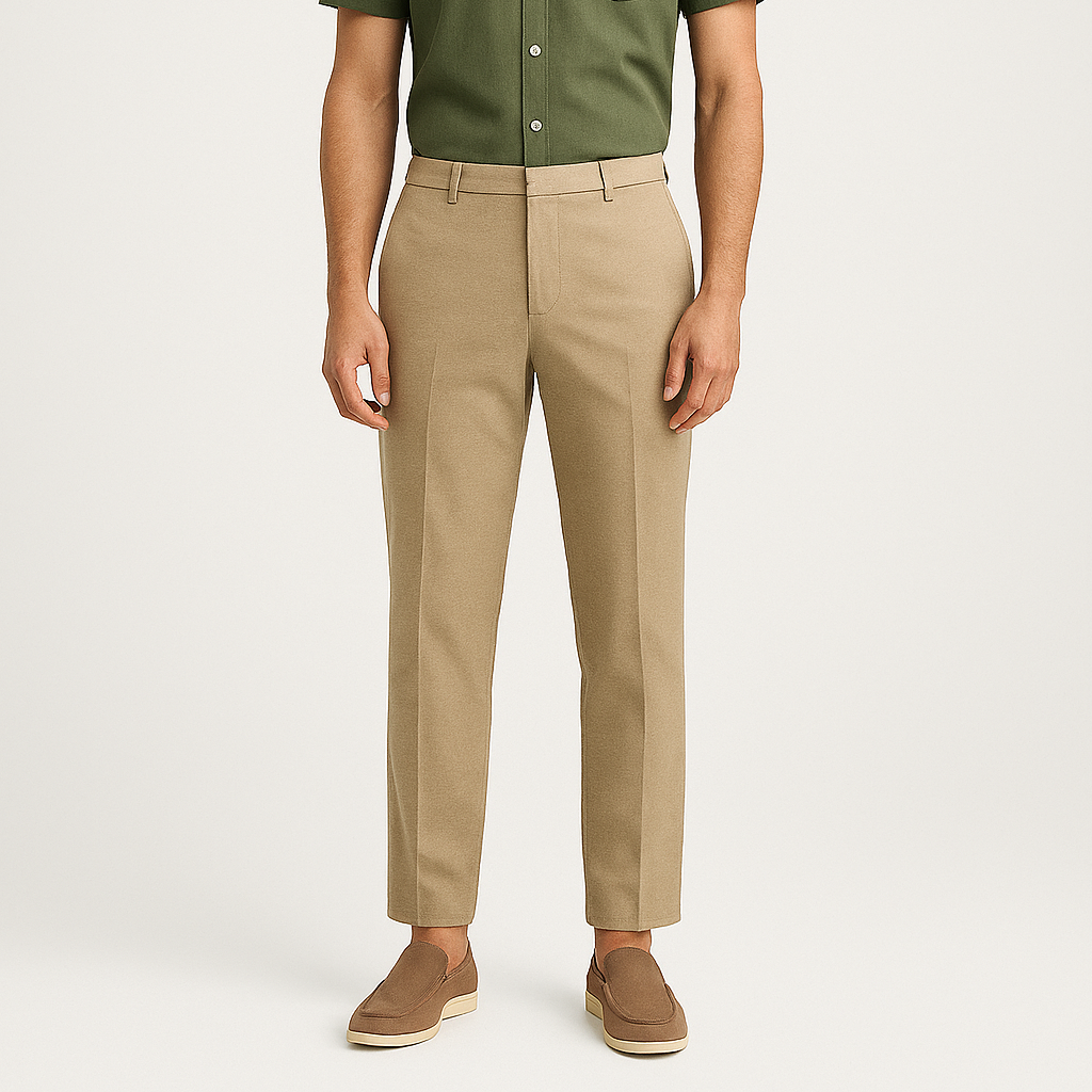 Noir | Men's Linen Trousers - Lightweight Airy Summer Pants