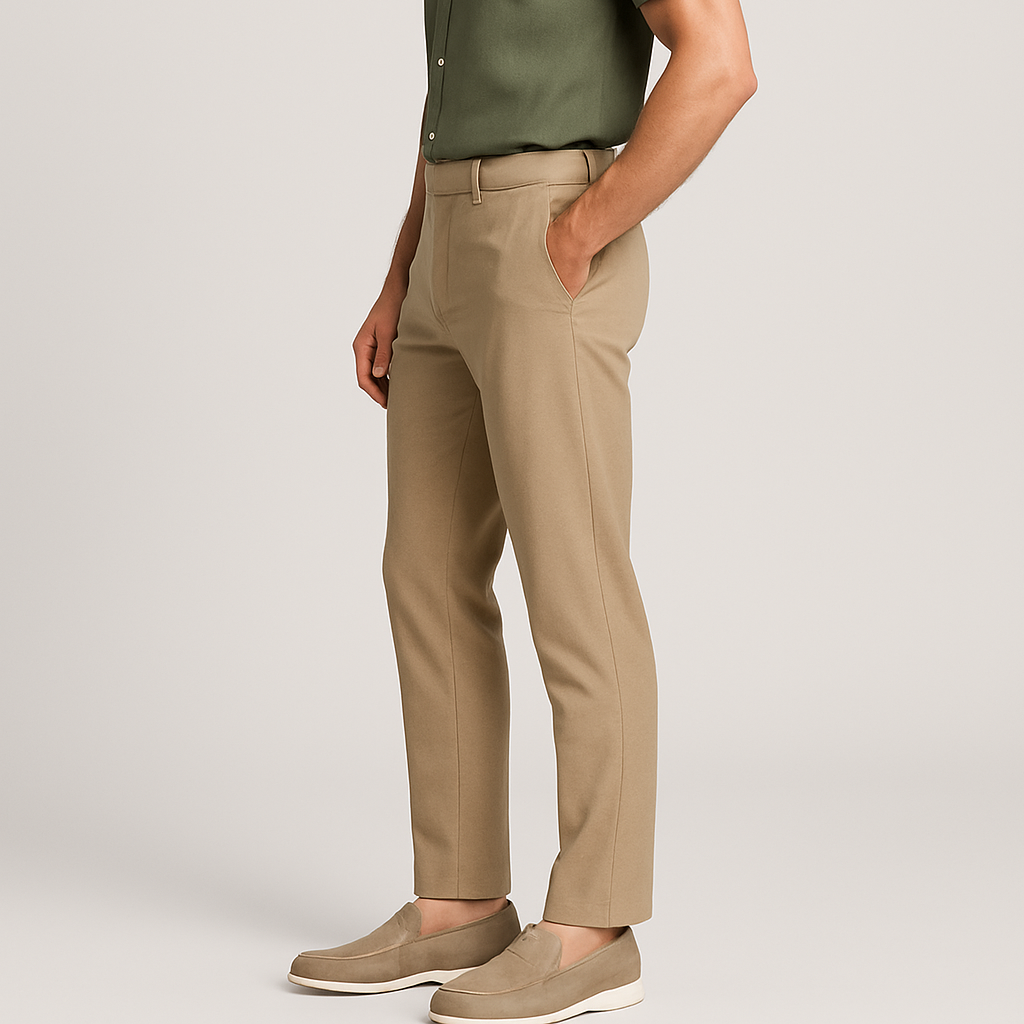 Noir | Men's Linen Trousers - Lightweight Airy Summer Pants