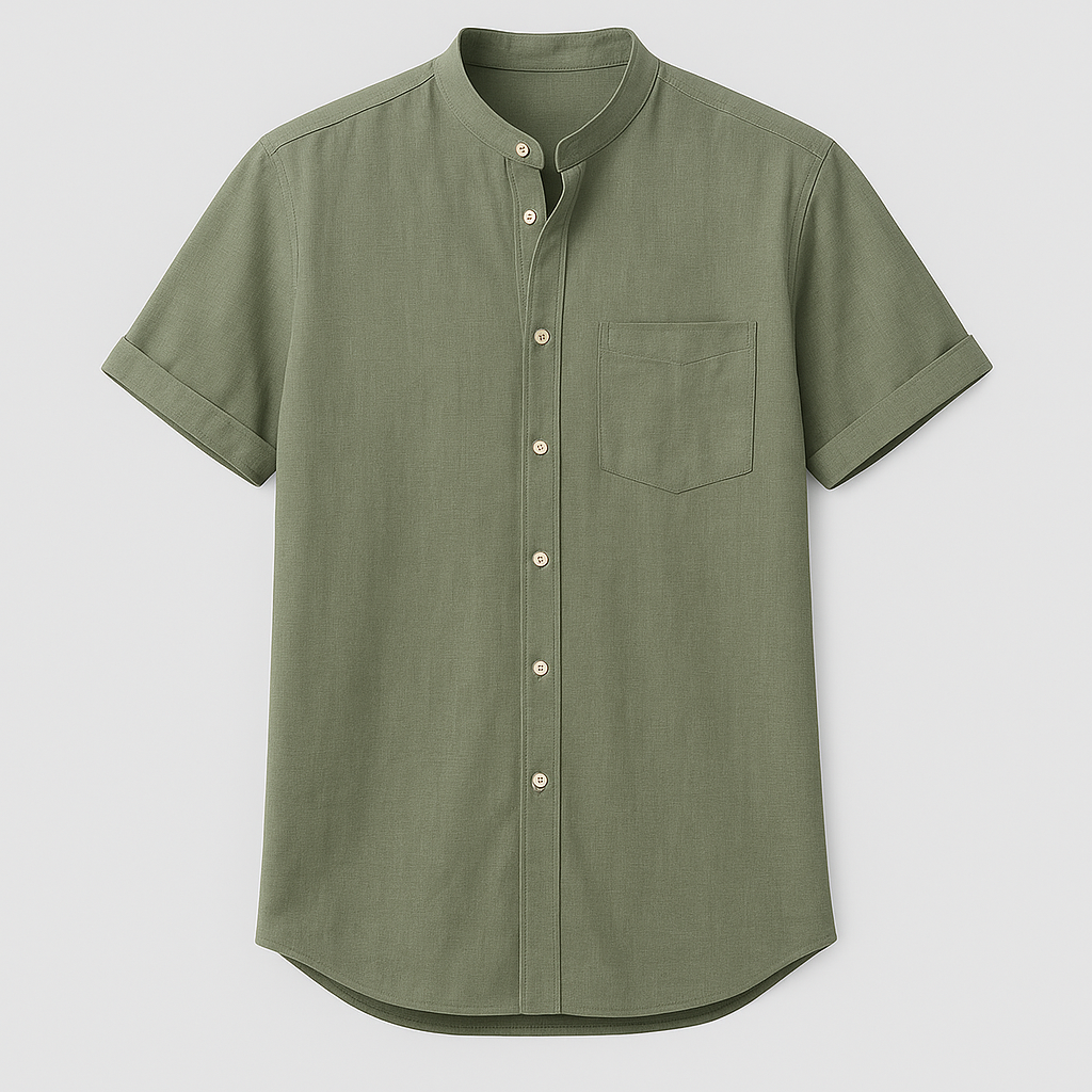 Noir | Men's Linen T-shirt - Lightweight Summer Shirt