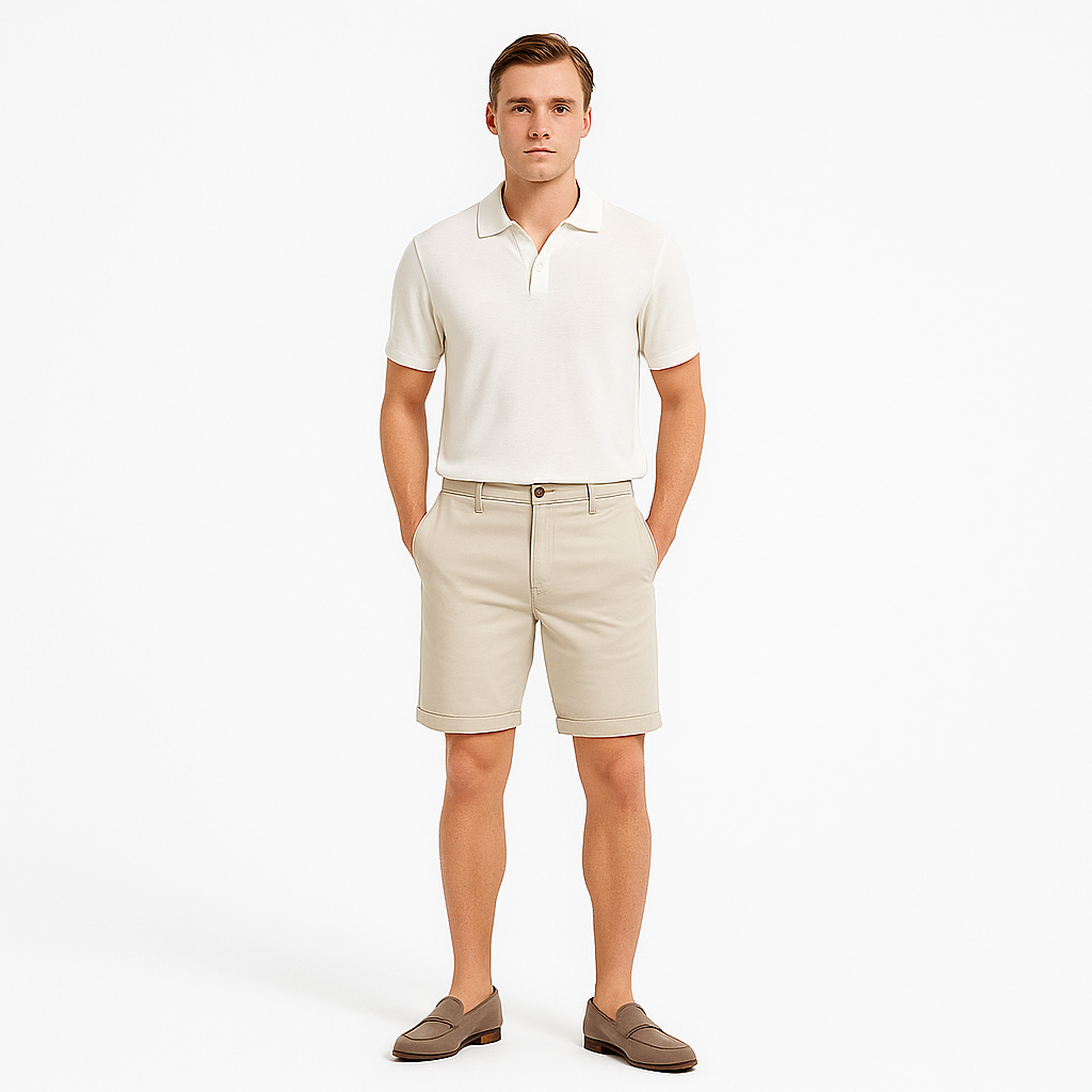 Noir | Men's Shorts - Summer Shorts with Elastic Waist