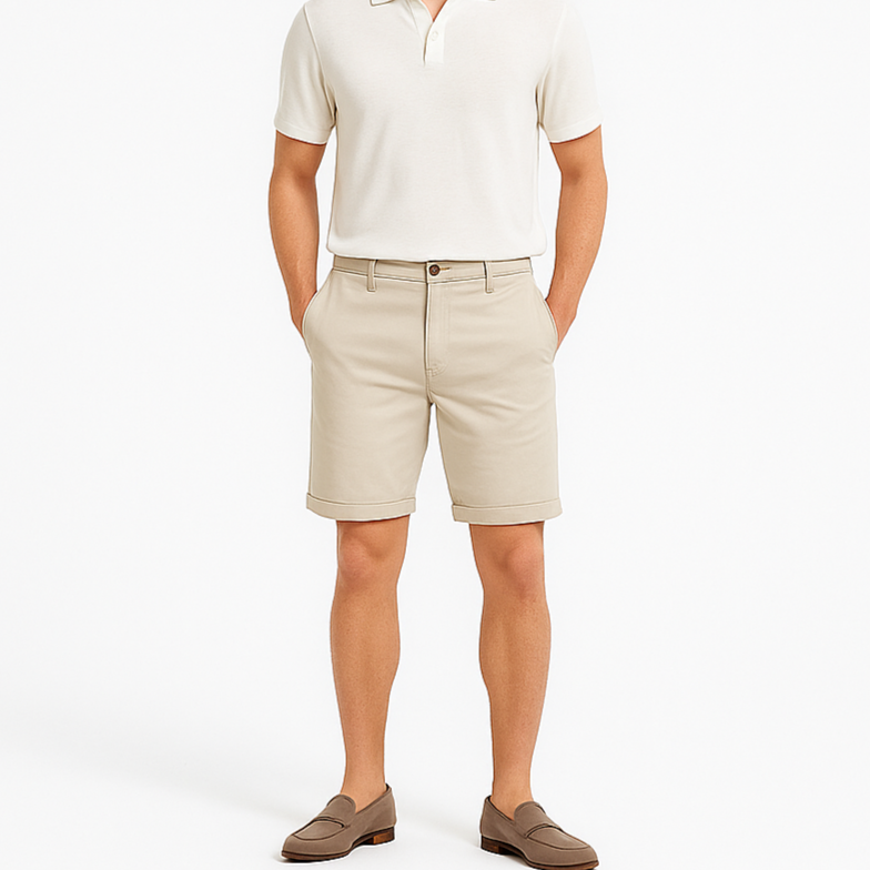 Noir | Men's Shorts - Summer Shorts with Elastic Waist