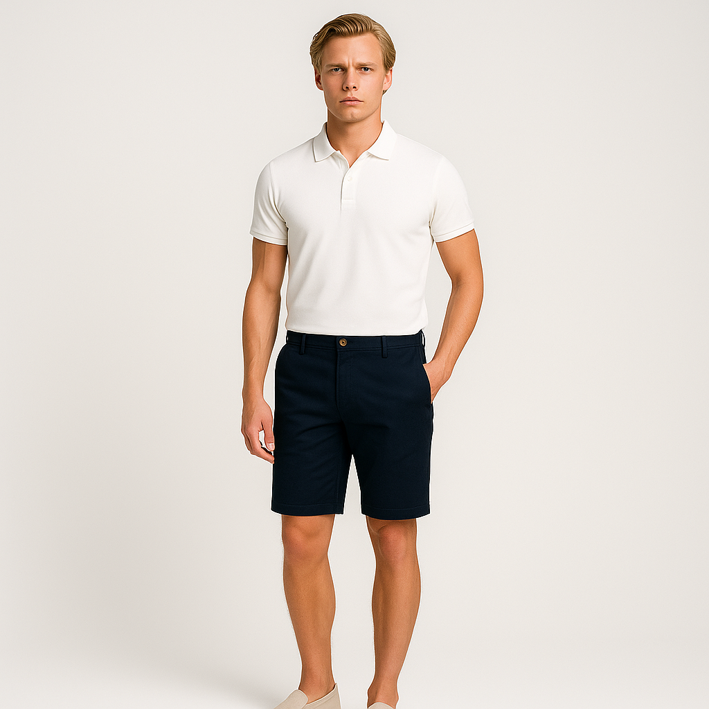 Noir | Men's Shorts - Summer Shorts with Elastic Waist
