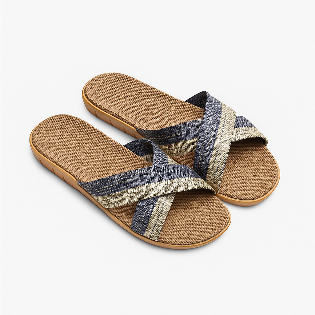 Noir | Men's Beach Slippers - Quick-Drying Summer Sandals