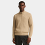 Noir | Ribbed Cashmere Zip Cardigan - Mock Jumper-Noir-Sand-XS-Noir