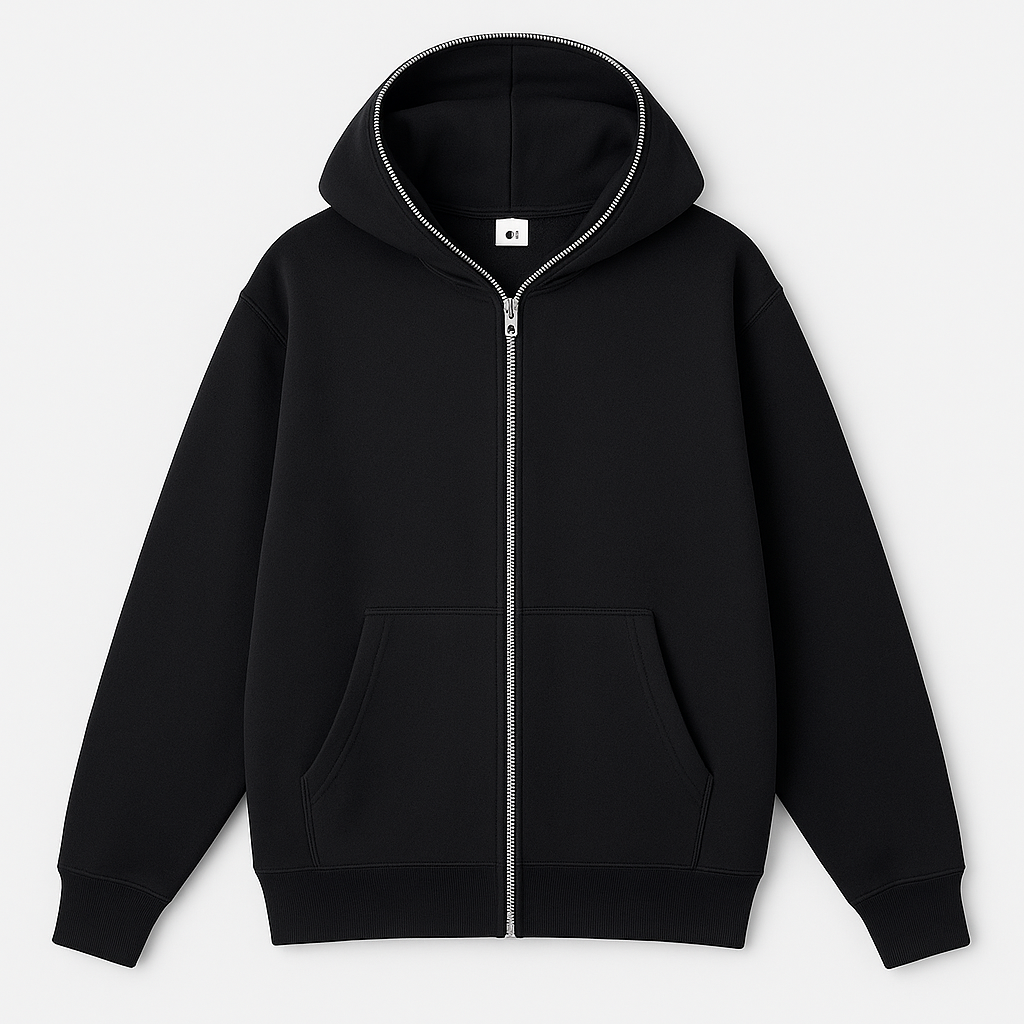Men's Casual Full-Zip Hoodie