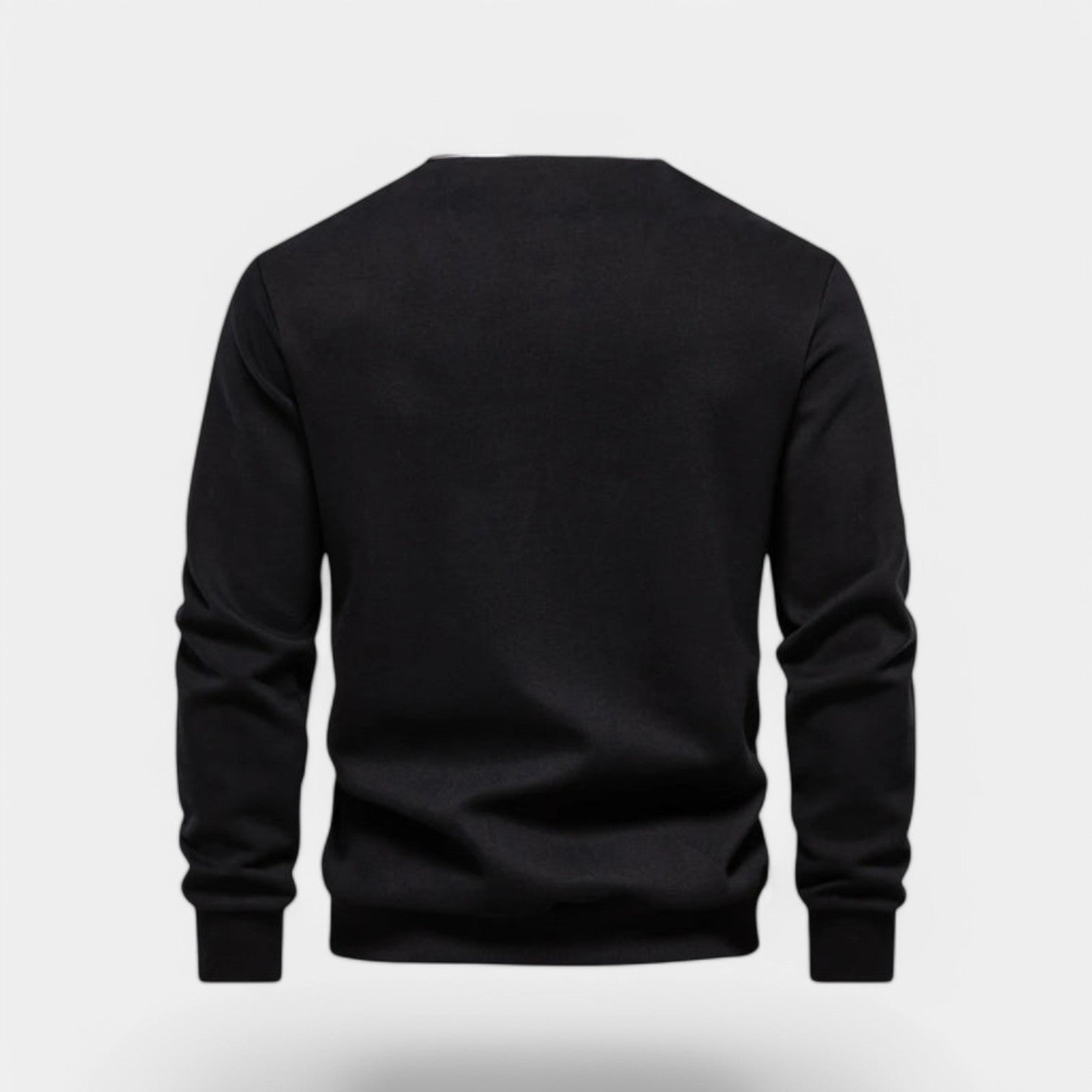 Men's Cotton Polo Neck Sweater