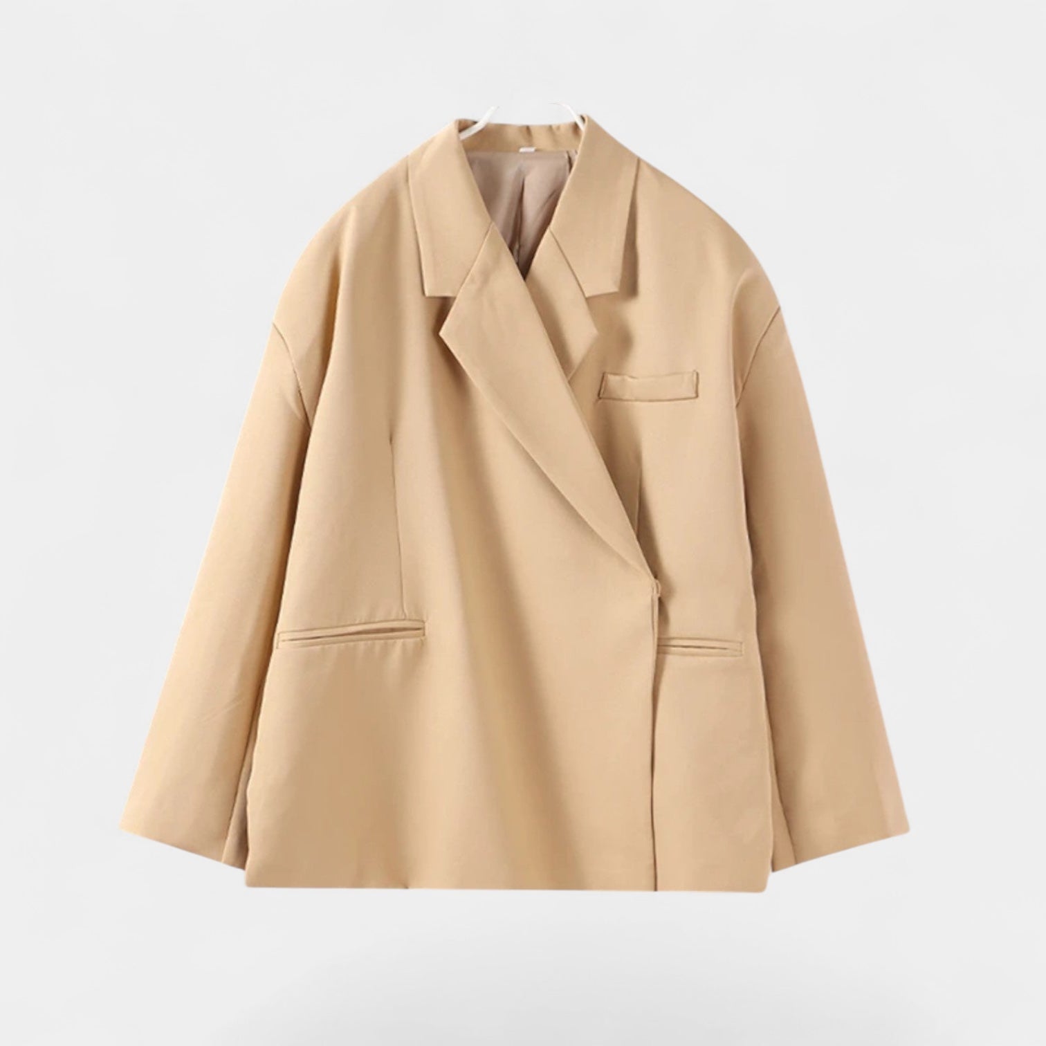 Noir | Women’s Oversized Blazer-Jackets-Noir-Beige-XS-Noir